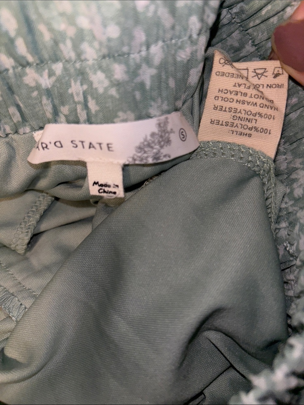 NWOT Small Green Floral Skort - Picture 3 of 4